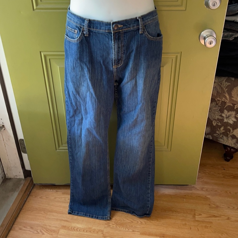 Lena Stretch Boot Cut Jeans Blue Size 14